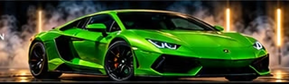 Green Lamborghini